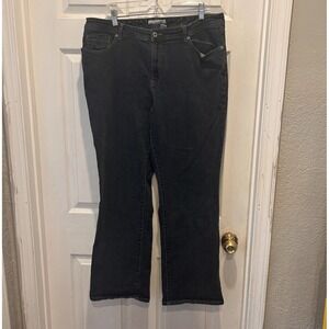 Chico's Design Women's Jeans Sz 3/ US 16 Regular Dark Wash‎ Bootcut Stretch